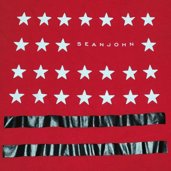 Sean John Red Tank Top Stars & Stripes - Size Large - Picture 2 of 6
